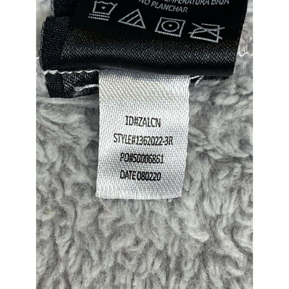 Disney Hoodie Womens M Gray Mickey Mouse Lounger Sherpa Fleece Soft Pajama - Picture 8 of 10